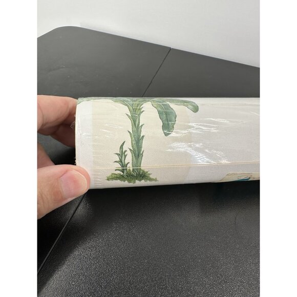 Vintage s.a. Maxwell co. 7267-492 32.8ft. Tropical Tree Stripped Wallpaper Roll - Picture 3 of 13